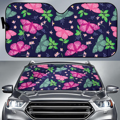 Monarch Butterfly Pattern Print Design 03 Car Sun Shades-JORJUNE.COM