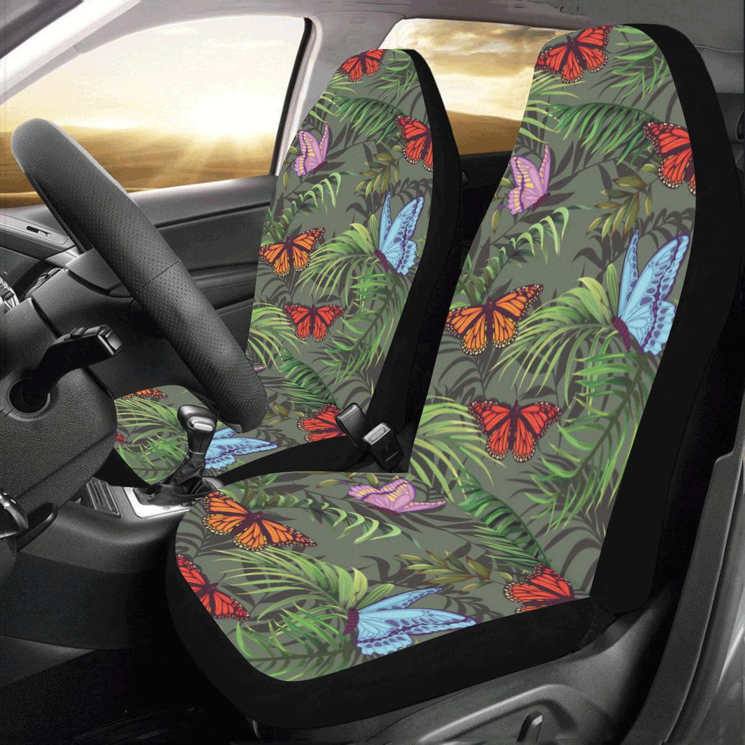 Monarch Butterfly Pattern Print Car Seat Covers
