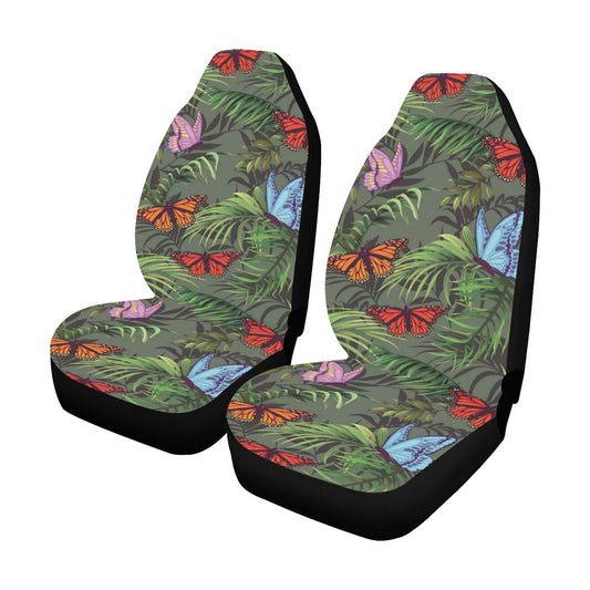 Monarch Butterfly Pattern Print Design 04 Car Seat Covers (Set of 2)-JORJUNE.COM