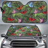 Monarch Butterfly Pattern Print Design 04 Car Sun Shades-JORJUNE.COM