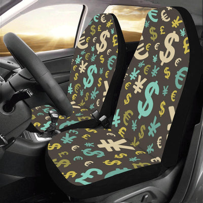 Money Pattern Print Design 01 Car Seat Covers (Set of 2)-JORJUNE.COM