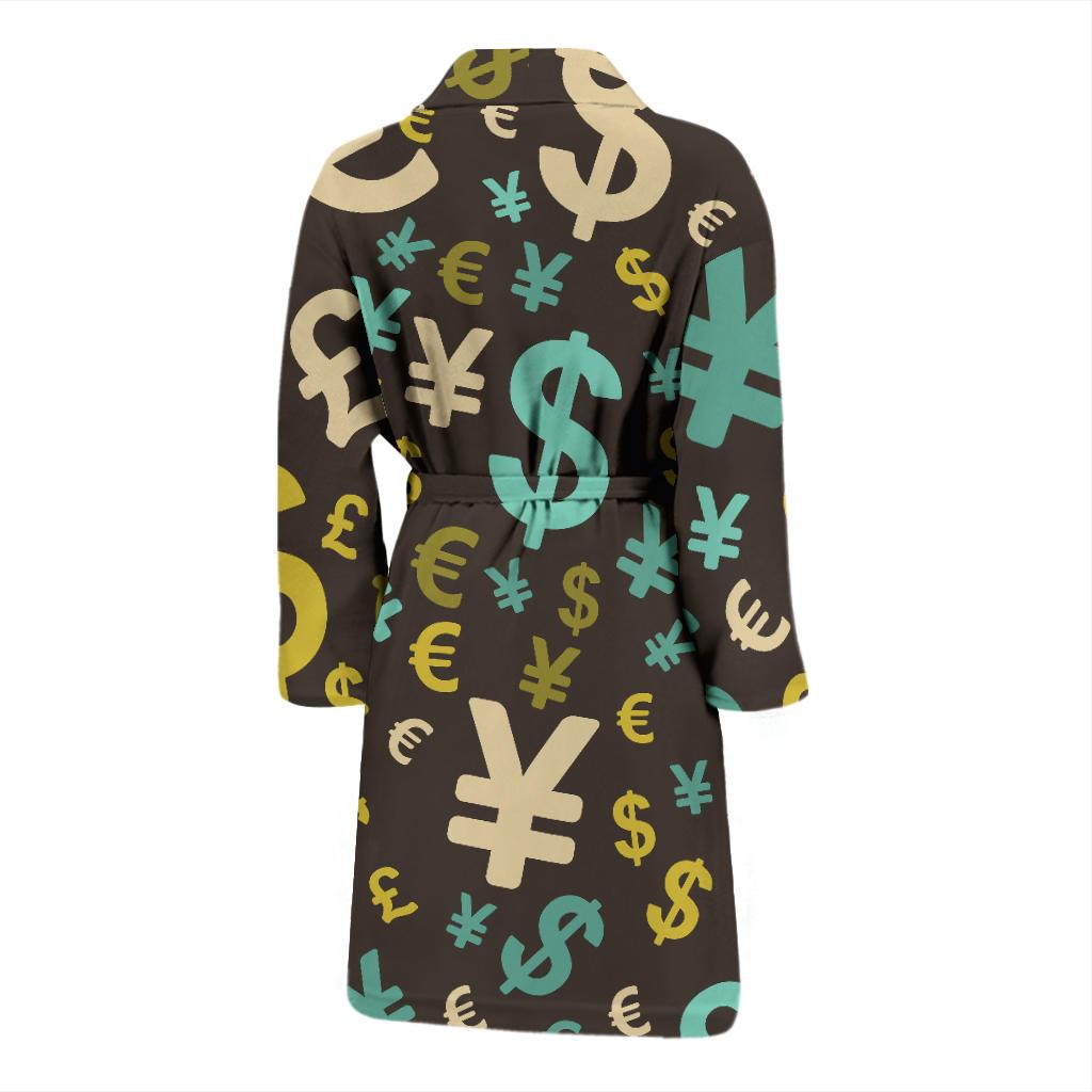 Money Pattern Print Design 01 Men Bathrobe-JORJUNE.COM