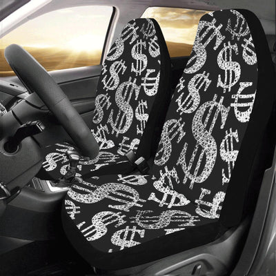 Money Pattern Print Design 02 Car Seat Covers (Set of 2)-JORJUNE.COM