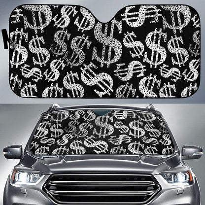Money Pattern Print Design 02 Car Sun Shades-JORJUNE.COM