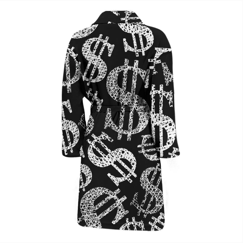Money Pattern Print Design 02 Men Bathrobe-JORJUNE.COM