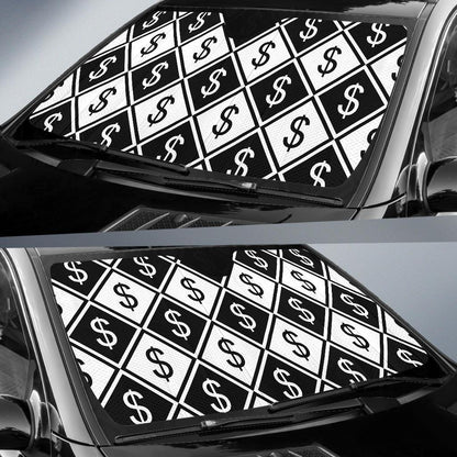 Money Pattern Print Design 04 Car Sun Shades-JORJUNE.COM