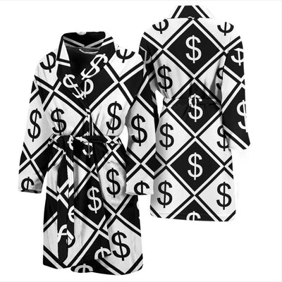 Money Pattern Print Design 04 Men Bathrobe-JORJUNE.COM