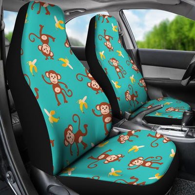 Monkey Banana Design Themed Print Universal Fit Car Seat Covers