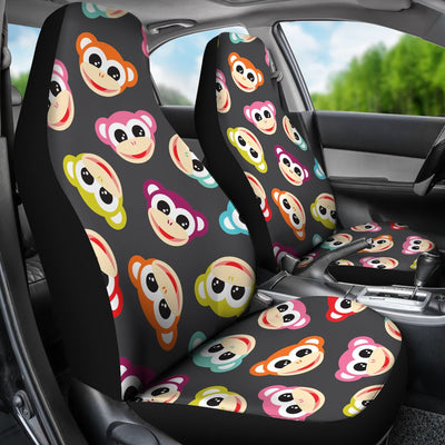 Monkey Head Design Themed Print Universal Fit Car Seat Covers