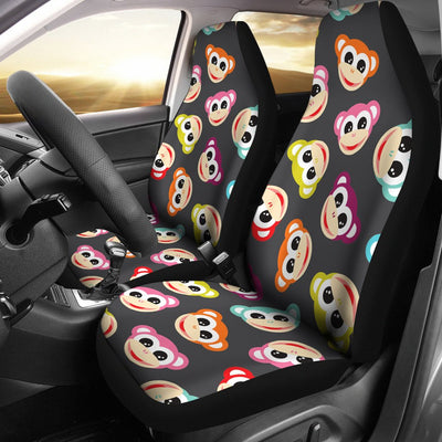 Monkey Head Design Themed Print Universal Fit Car Seat Covers