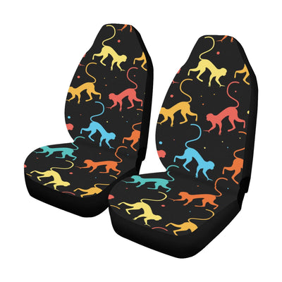 Monkey Pattern Print Design 01 Car Seat Covers (Set of 2)-JORJUNE.COM