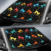 Monkey Pattern Print Design 01 Car Sun Shades-JORJUNE.COM