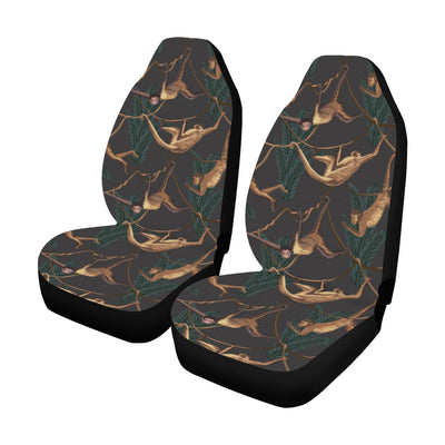 Monkey Pattern Print Design 02 Car Seat Covers (Set of 2)-JORJUNE.COM