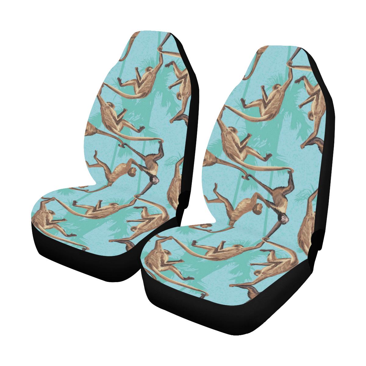 Monkey Pattern Print Design 04 Car Seat Covers (Set of 2)-JORJUNE.COM