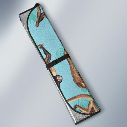 Monkey Pattern Print Design 04 Car Sun Shades-JORJUNE.COM
