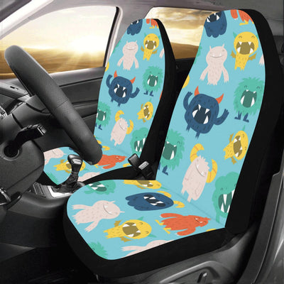 Monster Cartoon Pattern Print Design 03 Car Seat Covers (Set of 2)-JORJUNE.COM