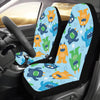 Monster Cartoon Pattern Print Design 04 Car Seat Covers (Set of 2)-JORJUNE.COM