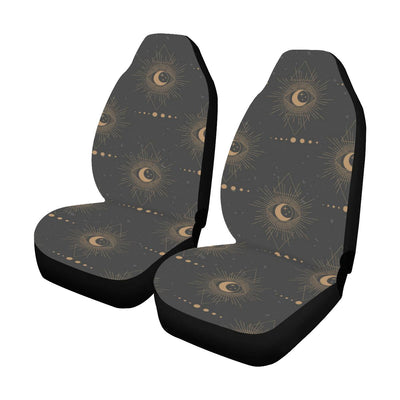 Moon Boho Pattern Print Design 02 Car Seat Covers (Set of 2)-JORJUNE.COM