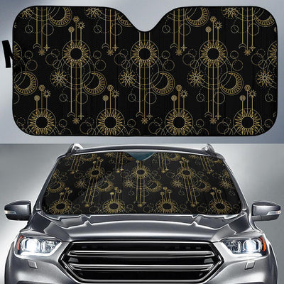 Moon Boho Style Pattern Print Design 01 Car Sun Shades-JORJUNE.COM