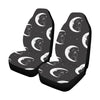 Moon with Cat Pattern Print Design 04 Car Seat Covers (Set of 2)-JORJUNE.COM