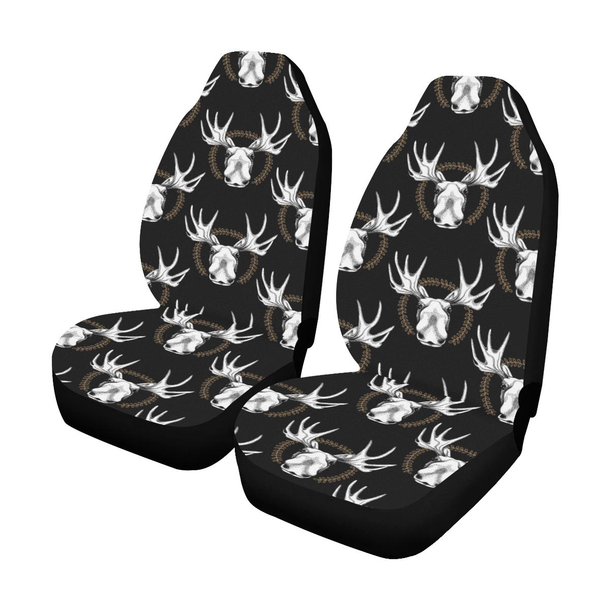 Moose Pattern Print Design 02 Car Seat Covers (Set of 2)-JORJUNE.COM