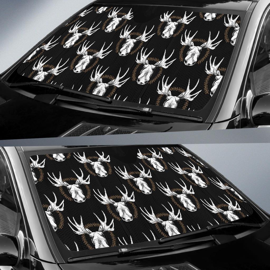 Moose Pattern Print Design 02 Car Sun Shades-JORJUNE.COM