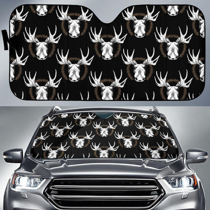 Moose Pattern Print Design 02 Car Sun Shades-JORJUNE.COM