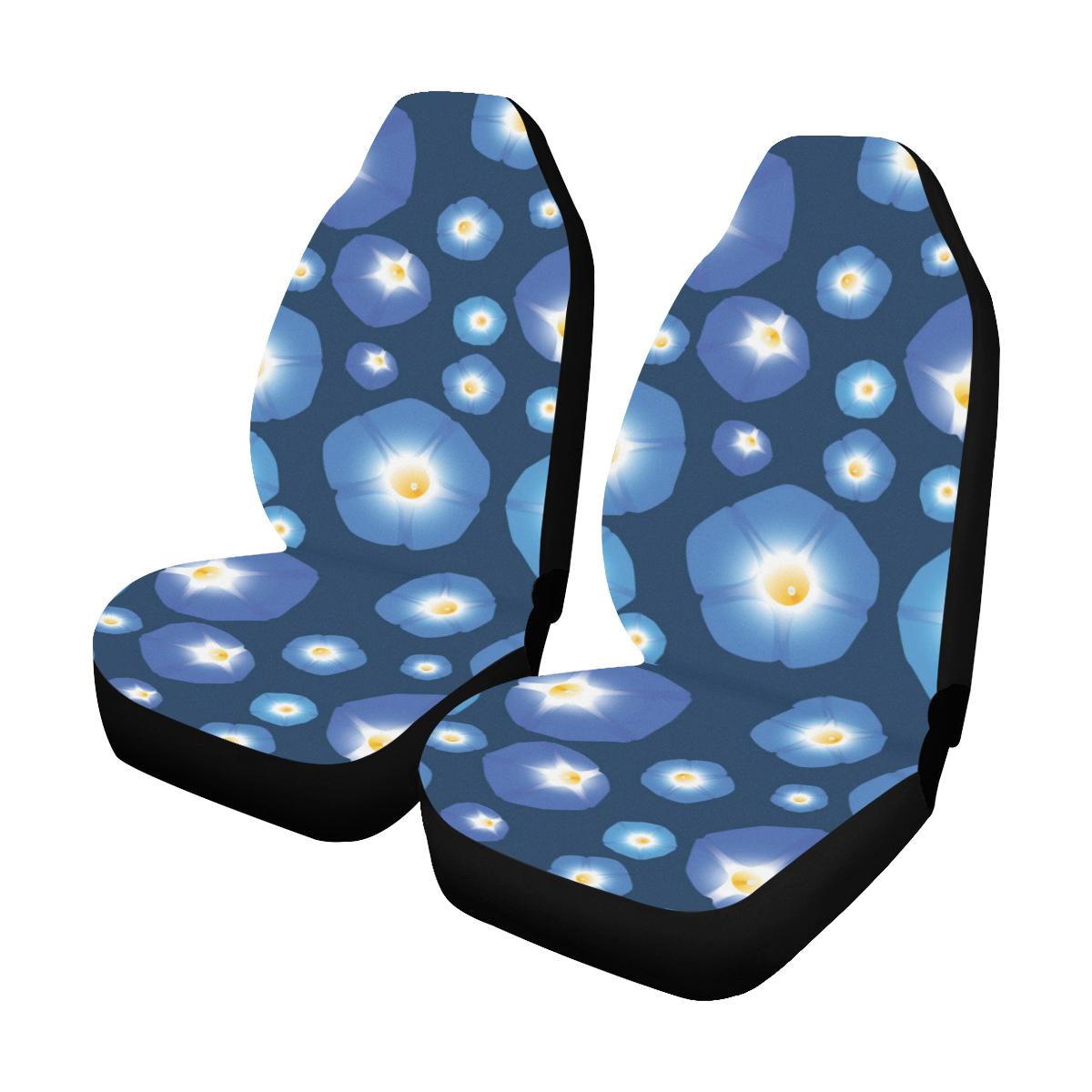 Morning Glory Pattern Print Design 02 Car Seat Covers (Set of 2)-JORJUNE.COM