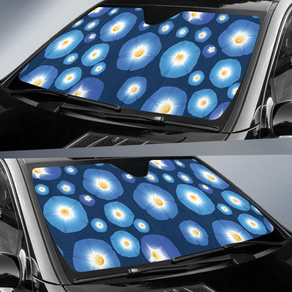 Morning Glory Pattern Print Design 02 Car Sun Shades-JORJUNE.COM