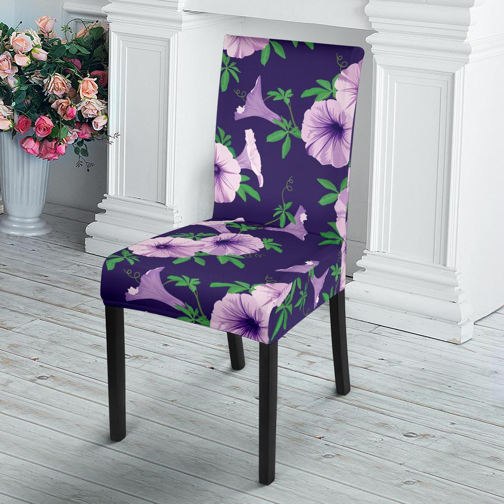 Morning Glory Pattern Print Design MG01 Dining Chair Slipcover-JORJUNE.COM