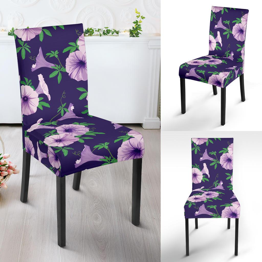 Morning Glory Pattern Print Design MG01 Dining Chair Slipcover-JORJUNE.COM
