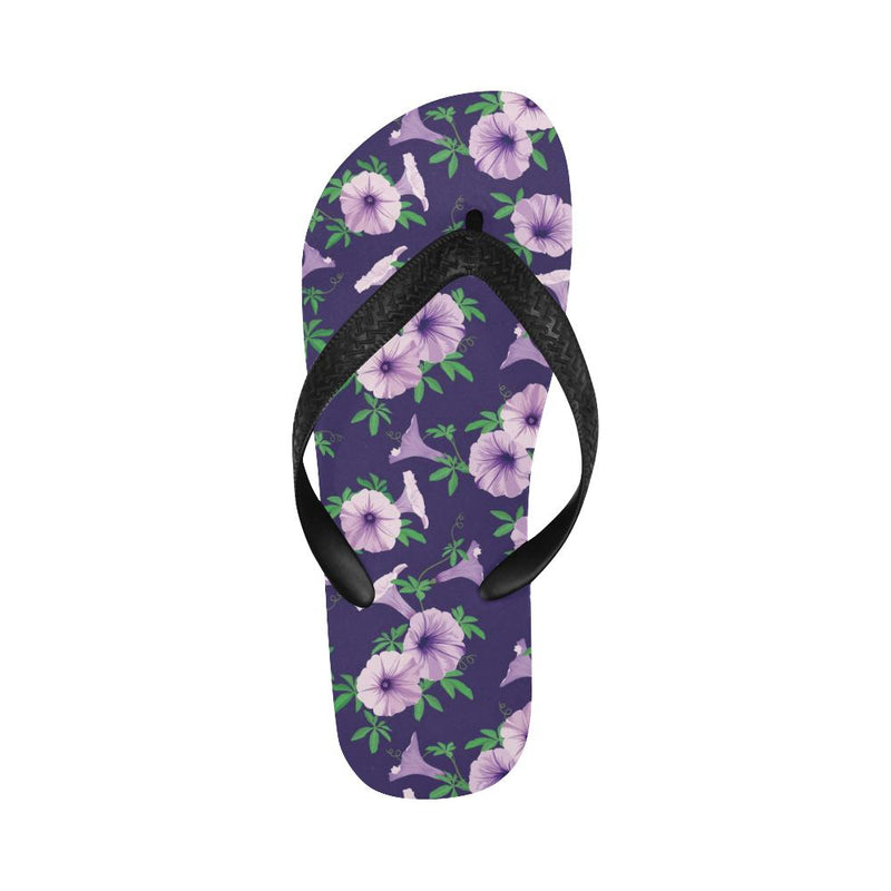 Morning Glory Pattern Print Design MG01 Flip Flops-JorJune