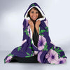 Morning Glory Pattern Print Design MG01 Hooded Blanket-JORJUNE.COM