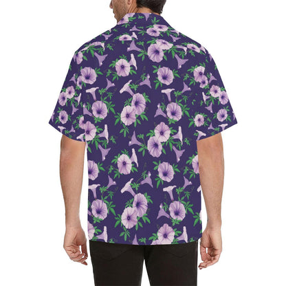 Morning Glory Pattern Print Design MG01 Men Hawaiian Shirt-JorJune