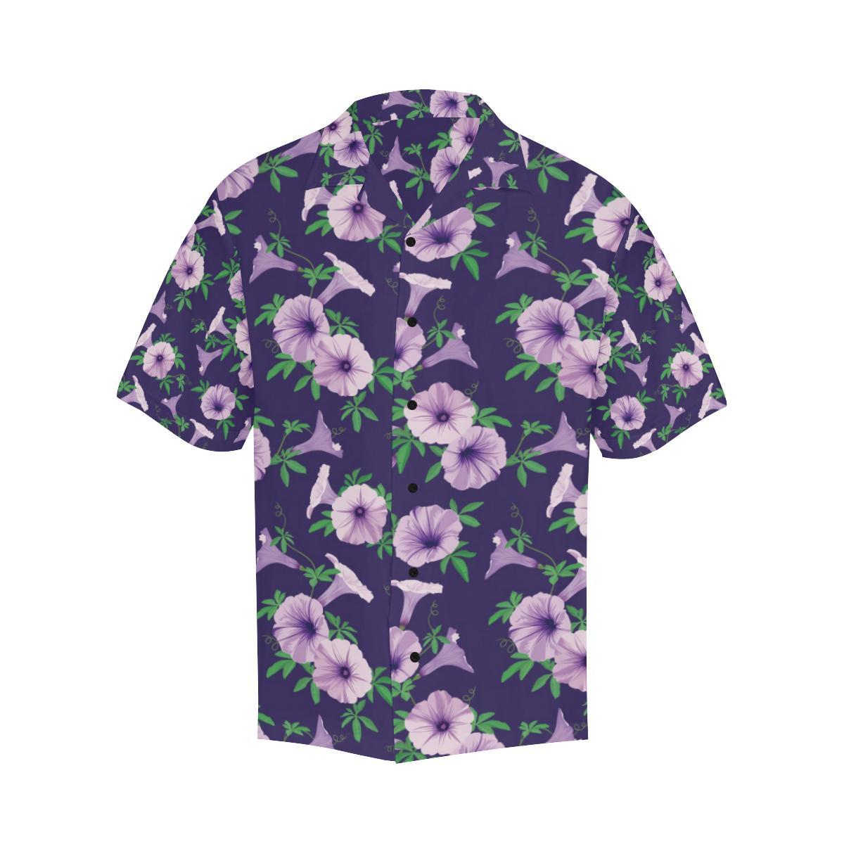Morning Glory Pattern Print Design MG01 Men Hawaiian Shirt-JorJune