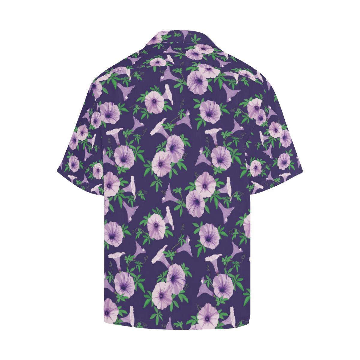 Morning Glory Pattern Print Design MG01 Men Hawaiian Shirt-JorJune