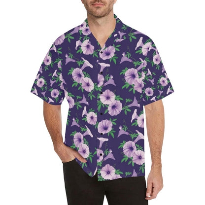 Morning Glory Pattern Print Design MG01 Men Hawaiian Shirt-JorJune