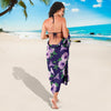 Morning Glory Pattern Print Design MG01 Sarong Pareo Wrap-JORJUNE.COM