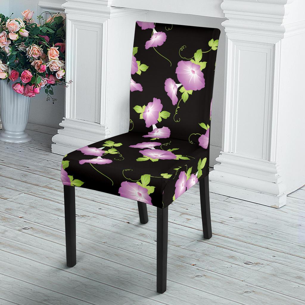 Morning Glory Pattern Print Design MG02 Dining Chair Slipcover-JORJUNE.COM