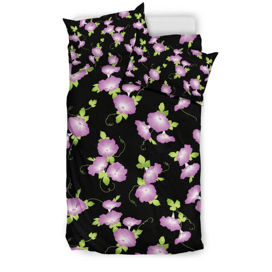 Morning Glory Pattern Print Design MG02 Duvet Cover Bedding Set-JORJUNE.COM