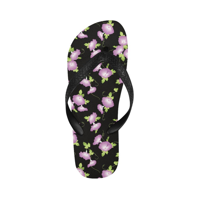 Morning Glory Pattern Print Design MG02 Flip Flops-JorJune