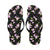 Morning Glory Pattern Print Design MG02 Flip Flops-JorJune