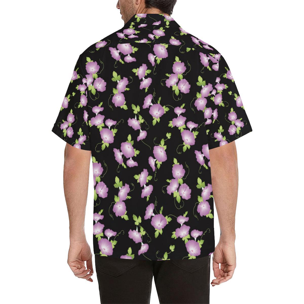 Morning Glory Pattern Print Design MG02 Men Hawaiian Shirt-JorJune