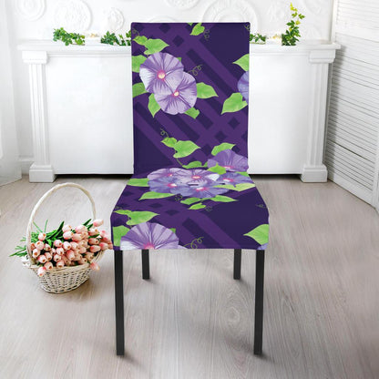 Morning Glory Pattern Print Design MG03 Dining Chair Slipcover-JORJUNE.COM