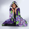 Morning Glory Pattern Print Design MG03 Hooded Blanket-JORJUNE.COM