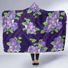 Morning Glory Pattern Print Design MG03 Hooded Blanket-JORJUNE.COM