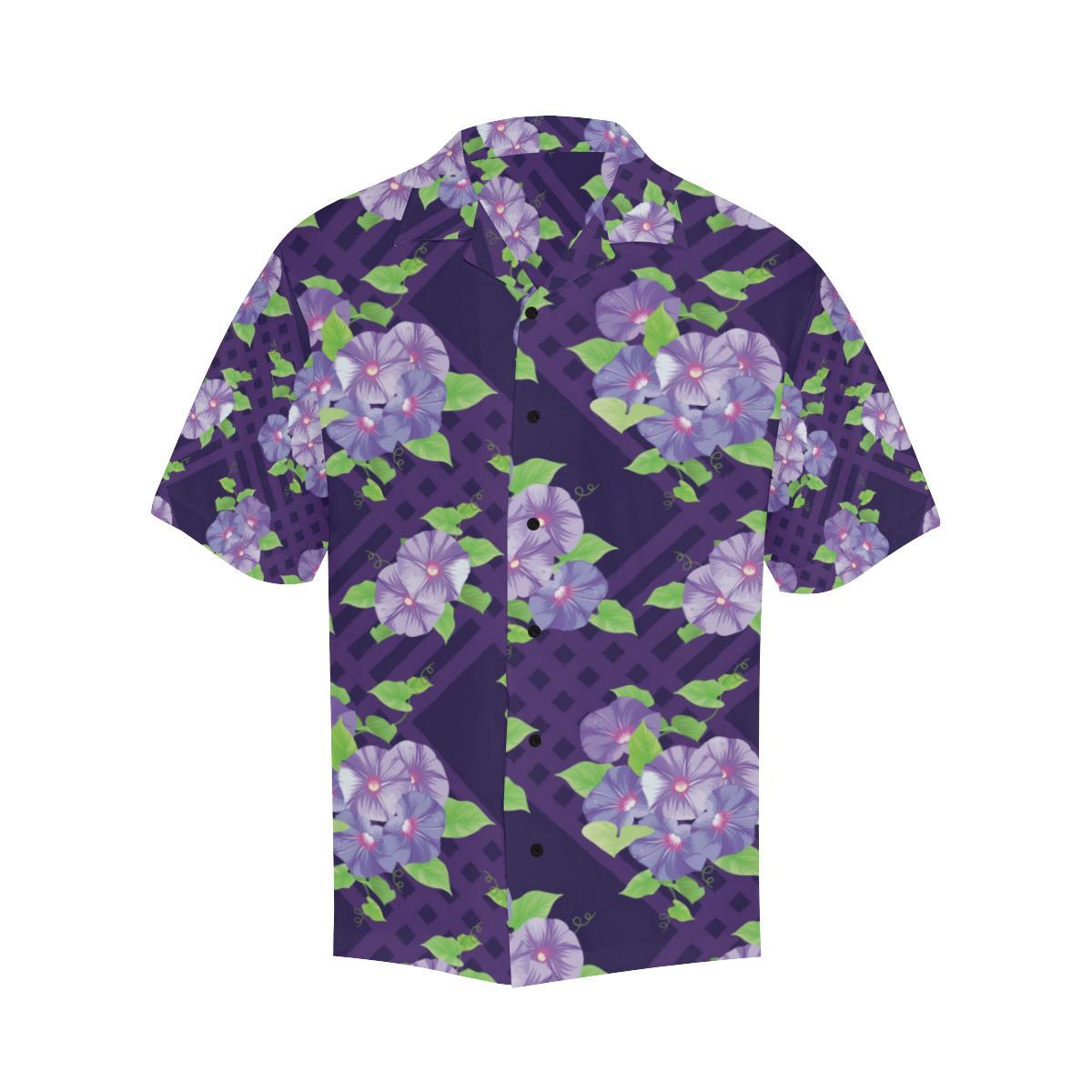 Morning Glory Pattern Print Design MG03 Men Hawaiian Shirt-JorJune