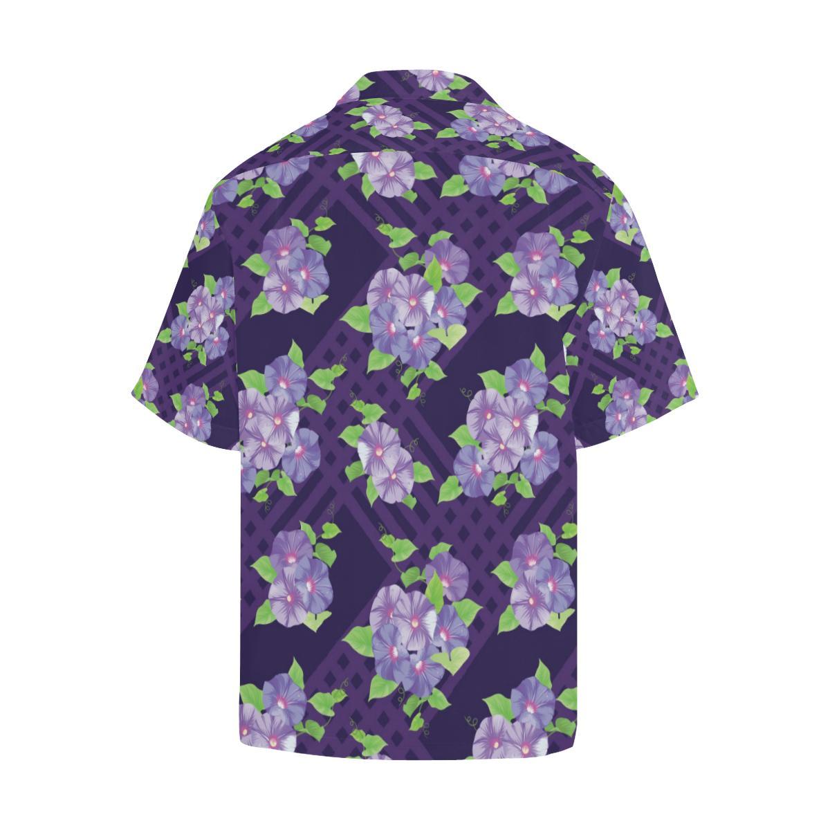 Morning Glory Pattern Print Design MG03 Men Hawaiian Shirt-JorJune