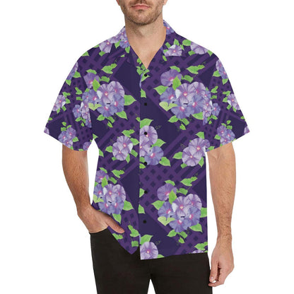 Morning Glory Pattern Print Design MG03 Men Hawaiian Shirt-JorJune
