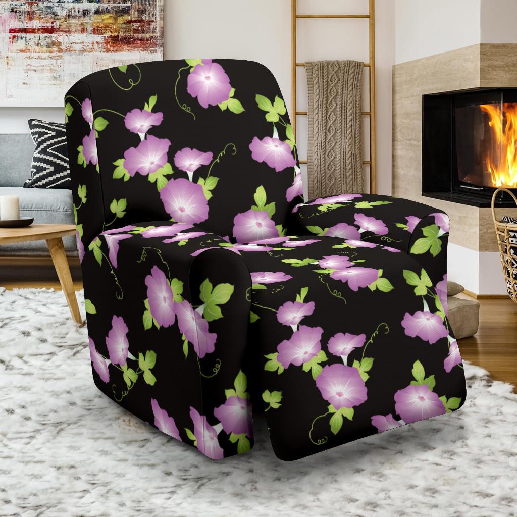 Morning Glory Pattern Print Design MG03 Recliner Slipcover-JORJUNE.COM